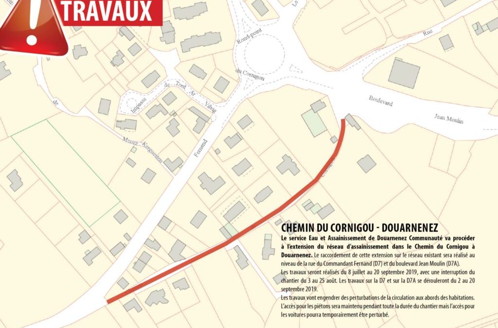 Plan travaux Cornigou