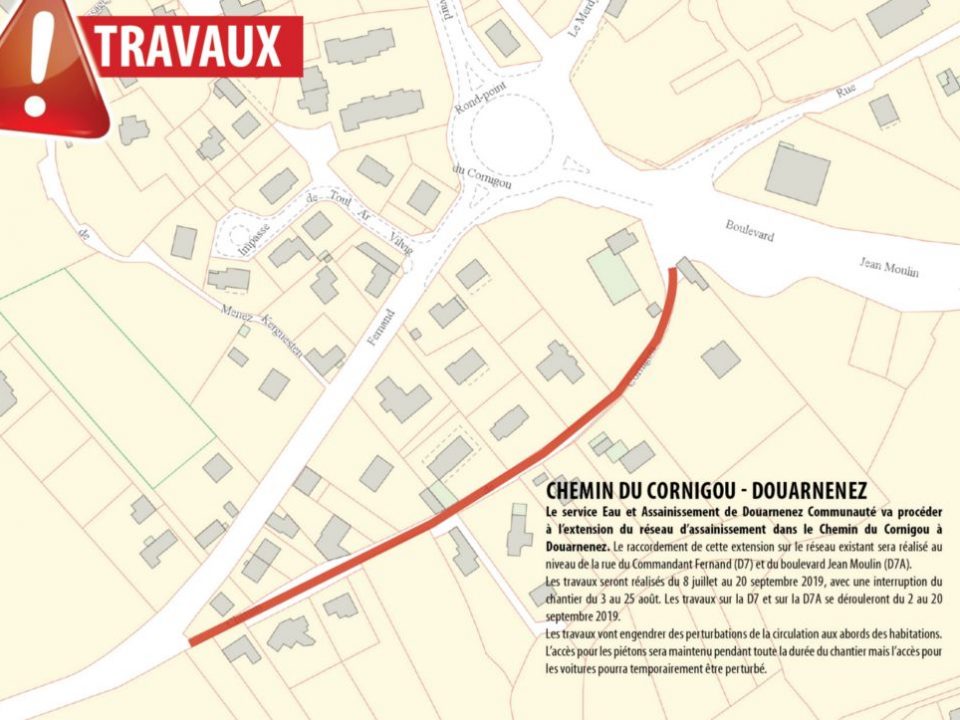 Plan travaux Cornigou