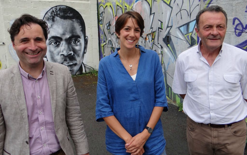 Franck Esparza, Coordinateur jeunesse, Cécile Raseta, Resp. SIJ, Gaby Le Guellec, Vice-Président